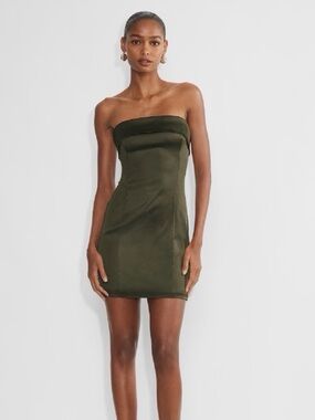 aritzia olive green dress Terrace Dress